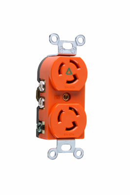 Product image for Pass & Seymour IG4700 Turnlok Duplex Receptacle 3Wire 15Amp 125Volt Isolated Ground