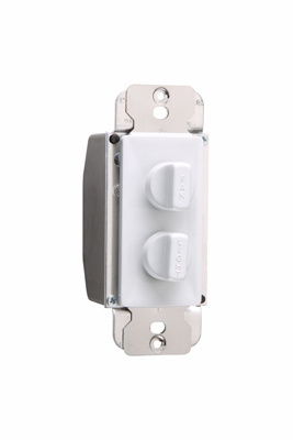 Product image for Pass & Seymour 94315-W 120 VAC 1.5 Amp 300 W 3-Way 3-Speed White Decorator Fan Speed Control