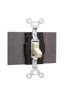 Product image for Pass & Seymour 1222-I Manual Controller, Double Pole, Double Throw, 15A 120/277V - Ivory