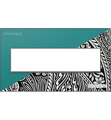 Product image for Pass & Seymour AWM4G-M4 4-Gang 2-Module Wall Plate - Magnesium