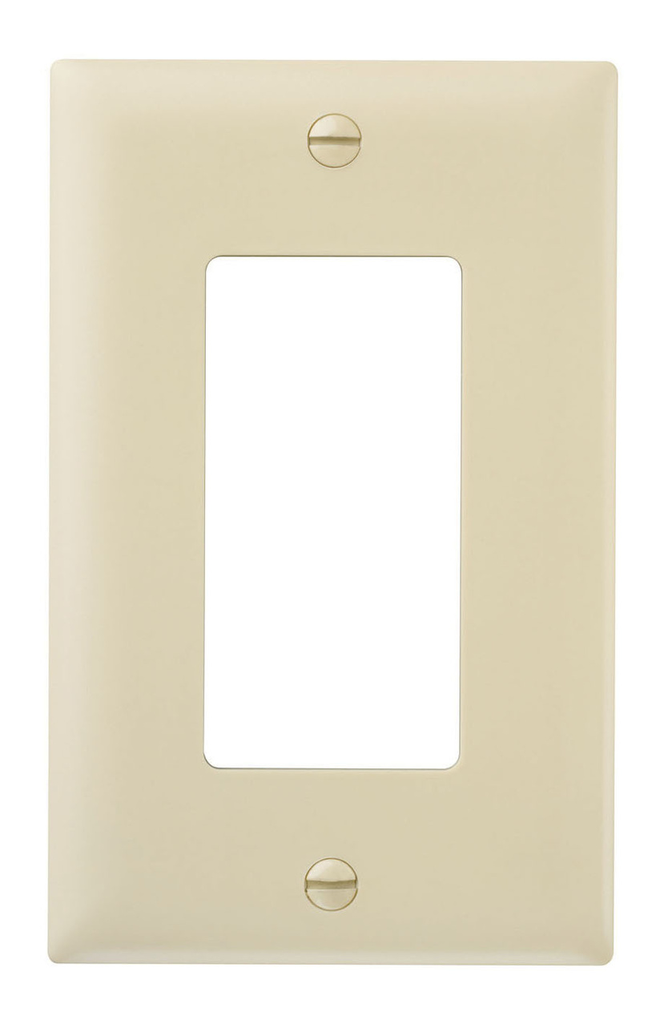 Mayer-DDS-TradeMaster® 1-Gang Nylon Wall Plate, 1 Decorator Opening, Ivory-1