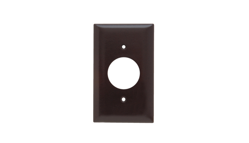 Product image for Pass & Seymour SP7 1Gang Wall Plate, Single Receptacle, Standard - Brown