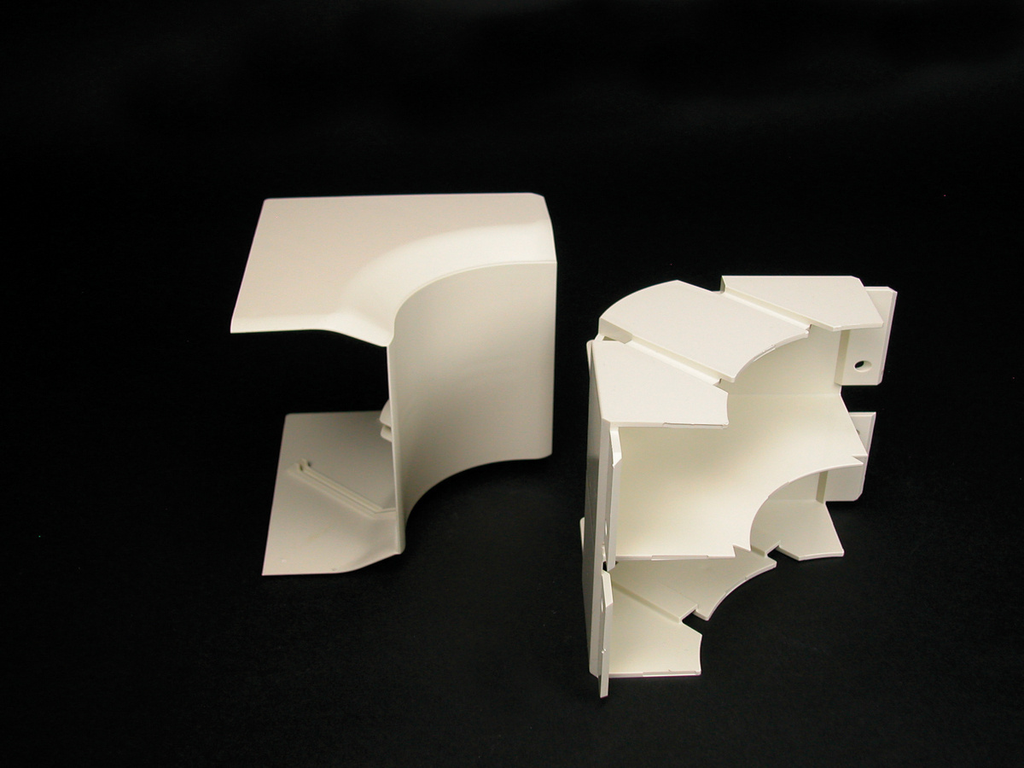 Product image for Wiremold 40N2F17V CableSmart 40N2-Series Radiused Full Capacity Internal Elbow Fitting