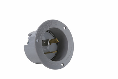 Product image for Pass & Seymour L1020-FI Turnlok Flanged Inlet, 3wire, 20A 125/250v