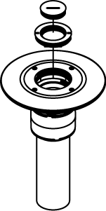 Product image for Wiremold RC9AM2TCAL 7 x 10" Aluminum Furniture Feed Poke-Through Assembly