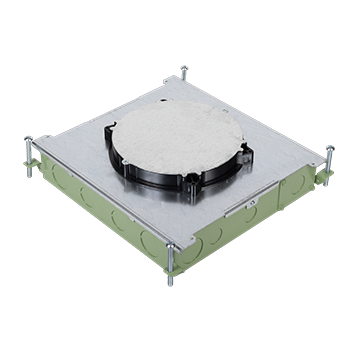 Product image for Wiremold RFB6E-OG Resource RFB®E-Series Six Gang On-Grade Floor Box