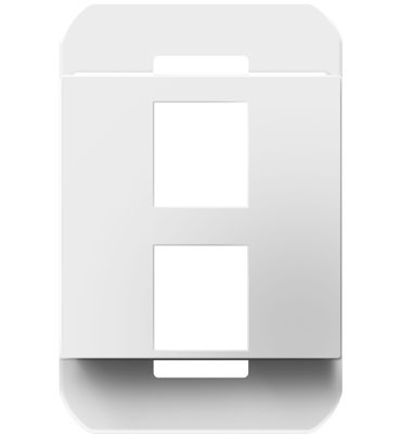 Product image for Pass & Seymour AC2PFW1 2-Port Frame - White