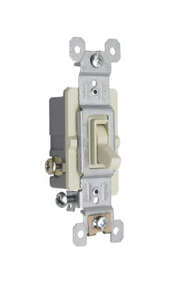 Product image for Pass & Seymour 663-SIG 15 Amp 120 VAC 3-Way Ivory Thermoplastic Screw Mounting Self Grounding Toggle Switch
