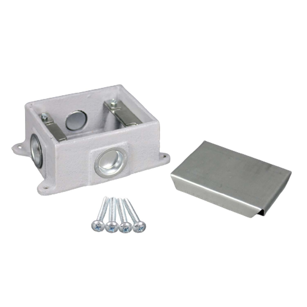 Product image for Wiremold 880CM1-1 1" 34 In? 1-Gang Shallow Cast Iron Floor Box