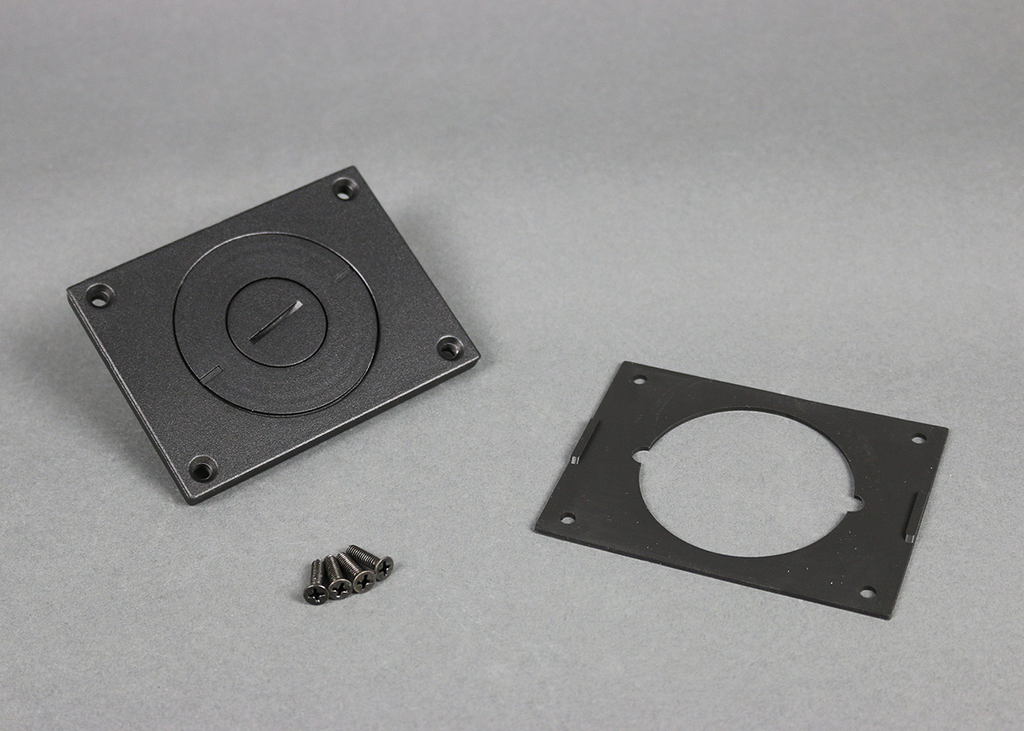 Product image for Wiremold 829CKAL-1BK Communications Cover Plate