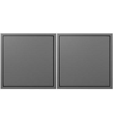 Product image for Pass & Seymour ARPTR152GM2 2-Gang 15A 125V Triplex Popout Kit - Magnesium