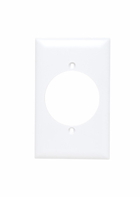 Product image for Pass & Seymour TP724-W 1Gang Wall Plate, 2.156" Power Outlet Receptacle, Nylon, Standard - White