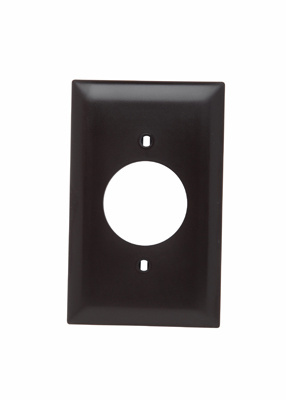 Product image for Pass & Seymour TP720 1Gang Wall Plate, 1.5938" Power Outlet Receptacle, Nylon, Standard - Brown