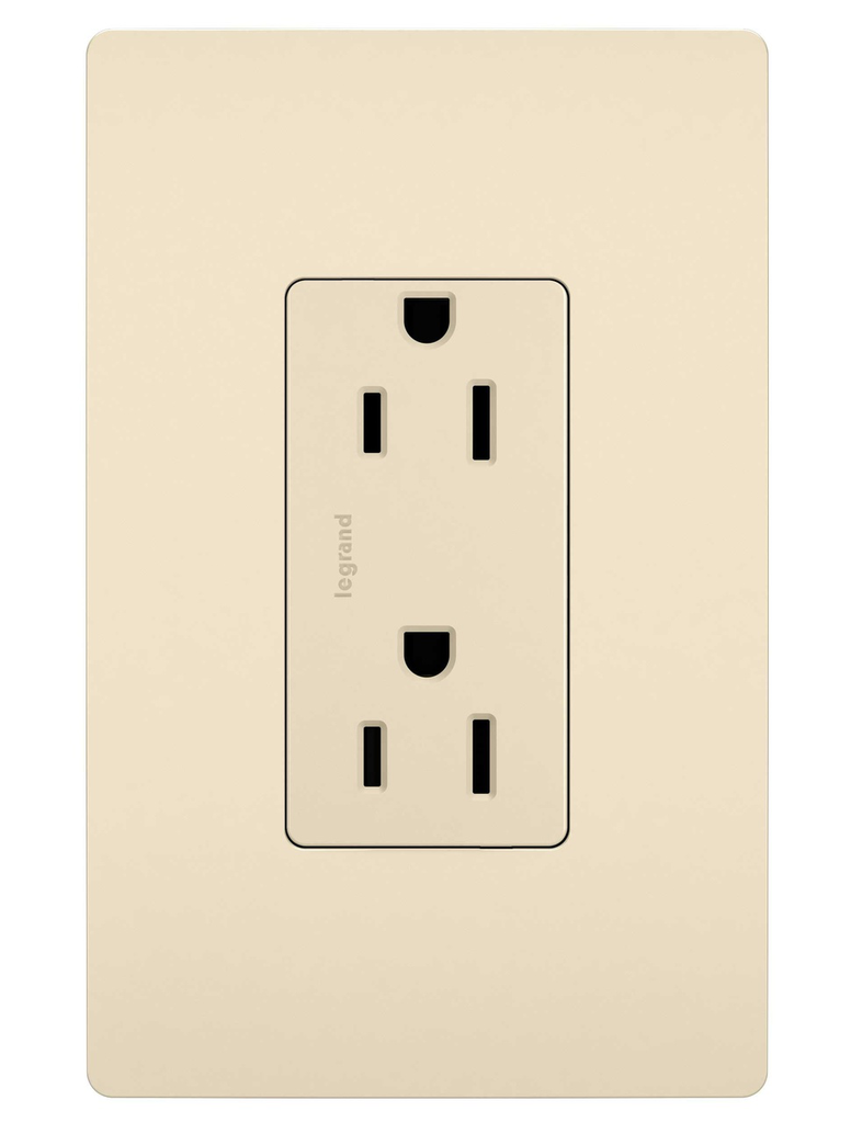 Mayer-DDS-radiant® Tamper-Resistant Outlet, Light Almond-1