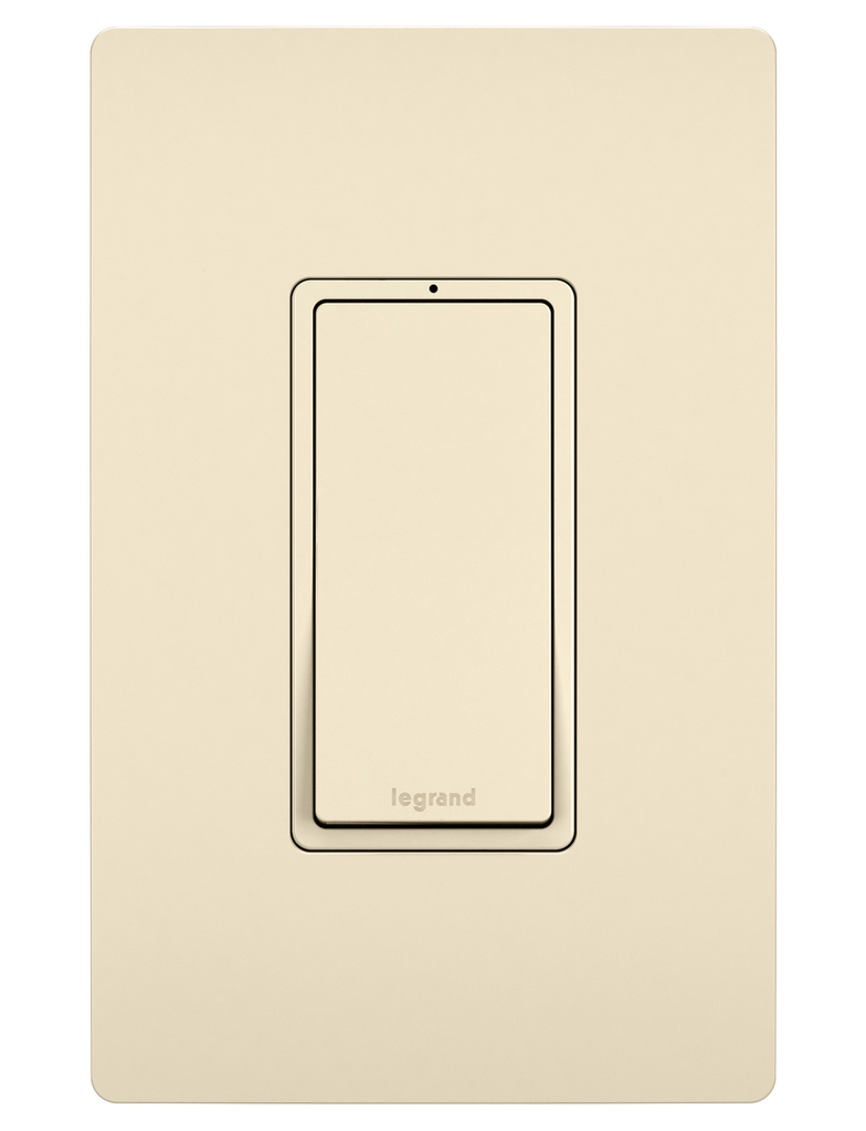 Product image for Pass & Seymour TM873-LASL 15 Amp 120 VAC 3-Way Light Almond Thermoplastic Screw Mounting Illuminated Rocker Decorator Switch