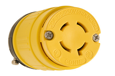 Product image for P&S 2774 TURNLK RBR CONN 20A 125/25