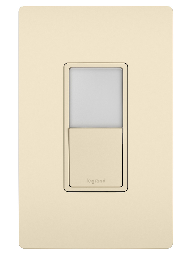 Product image for Pass & Seymour NTL-873LACC6 15A 120V Single Pole/3-Way Switch w/ LED Night Light - Light Almond