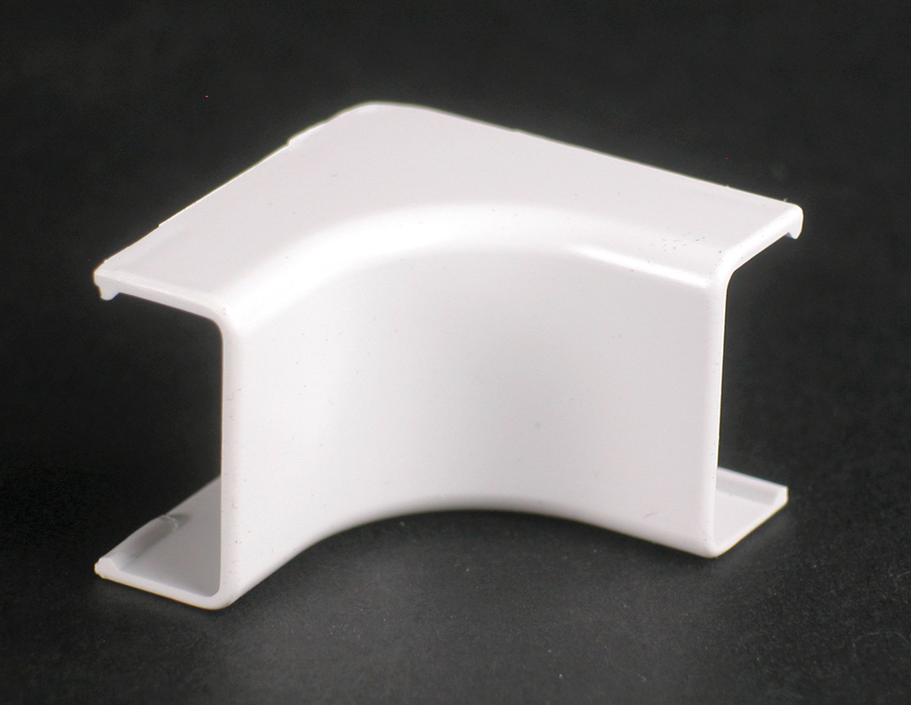 Product image for Wiremold 2717 1-1/4" Ivory Non-Metallic 1-Channel Internal Elbow