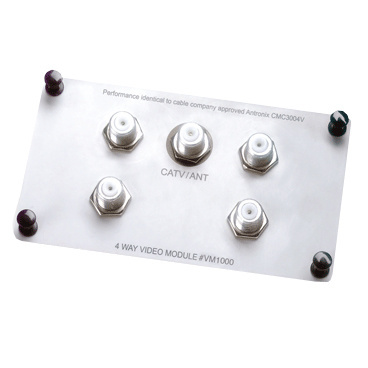 Product image for On-Q VM1000 4-Way 1 GHz Gray Enhanced Passive Video Splitter/Combiner