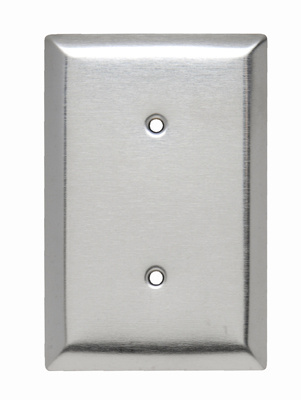 Product image for Pass & Seymour SSO14 1Gang Wall Plate, Blank, Jumbo - 302/304 Stainless Steel