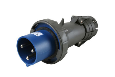 Product image for Pass & Seymour PS360P6-W Pin & Sleeve Plug, 2pole 3wire, 6A 240V