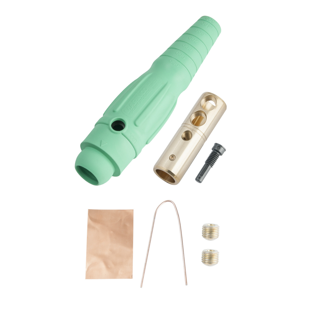 Product image for Pass & Seymour PLS1820-FG Female Cam Device, Plug, 400A 600V, Cable Size #2 - #2/0, Green