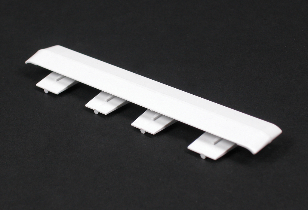 Product image for Wiremold 5406A 5-3/32" Ivory Non-Metallic Multiple Channel Raceway Cover Clip