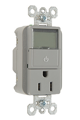 Product image for P&S PLT26251GRY PLUGLOAD TIMER 15A