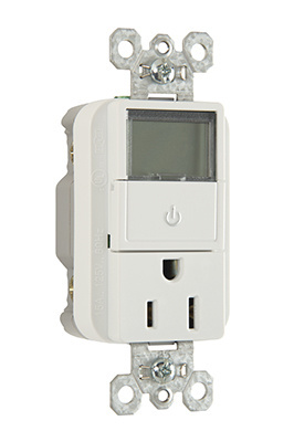 Product image for Pass & Seymour PLT26251-W 15A 125V Plugload Timer - White
