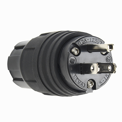 Product image for P&S 14W47BK STR BLD IP67 PLUG 15A 1