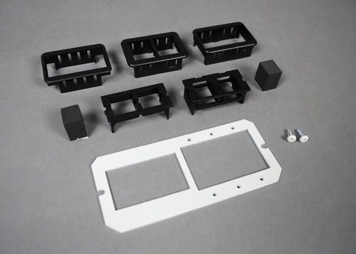 Product image for Wiremold 6MAAP2A 1-1/2-Gang Extron Electronic Map Poke-Through Device Plate