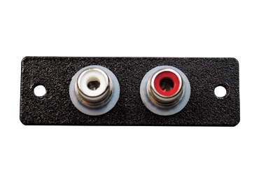 Product image for LCAN AV6001BK 1P,BLACK,TWO RCA SOLD