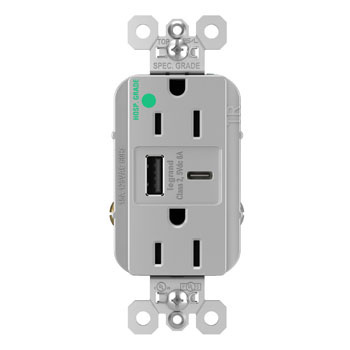 Product image for P&S TR15HUSBAC6GRY 15A 125V HGTR RE