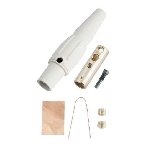 Product image for Pass & Seymour PS40-FB-W Female Cam Device Plug, 400A 600V, Cable Size: 2/0-4/0 - White