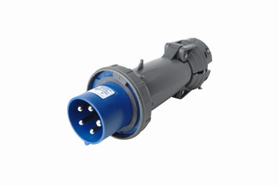 Product image for Pass & Seymour PS5100P9-W Pin & Sleeve Plug, 4pole 5wire, 100A 3Y 120/208V