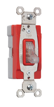 Product image for Pass & Seymour PT20AC3-CSL PlugTail™ 3Way Illuminated Toggle Switch, 20A 120/277V - Clear