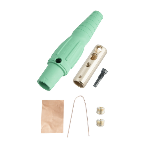 Product image for Pass & Seymour PS40-FB-G Female Cam Device Plug, 400A 600V, Cable Size: 2/0-4/0 - Green