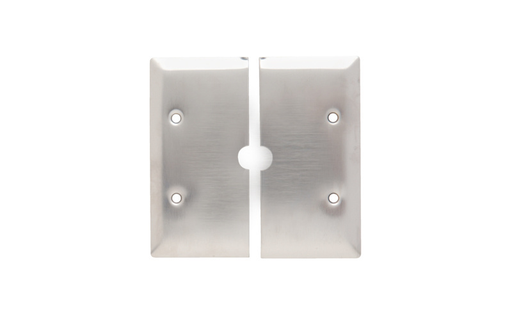 Product image for Pass & Seymour SS785 2Gang Wall Plate, Split TV/Coax, 17/32" Hole - 302/304 Stainless Steel
