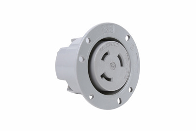 Product image for Pass & Seymour L1830-FO Turnlok Flanged Flanged Outlet, 4watt, 30amp 120/280V