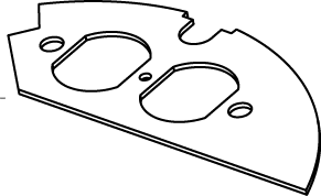Product image for Wiremold CRFB-D-2 CRFB-Series Duplex Device Plate