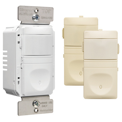 Product image for Pass & Seymour RW600-UTC 600W Occupancy Sensor Wall Mount 2-Wire, Tri-Color