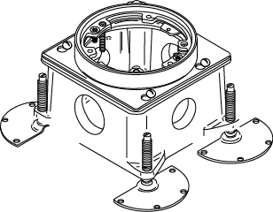 Product image for Wiremold 889B 1 x 1-1/4" 40 In? Cast Iron 1-Service Deep Floor Box