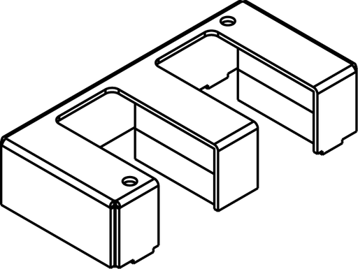 Product image for LCAN 15FFHA 1 1/2-GANG PASS THROUGH