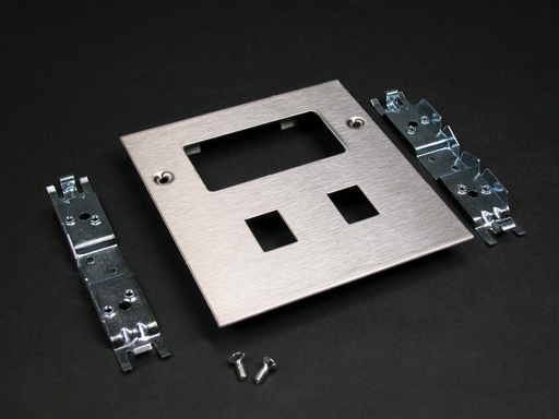 Product image for Wiremold S4046RRJ S4000 Combination Device Cover