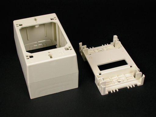 Mayer-DDS-Wiremold 400/800/2300/2300D Series One-Gang Deep Device Box, Ivory-1