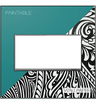 Product image for Pass & Seymour AWM2G-M4 2-Gang 2-Module Wall Plate - Magnesium