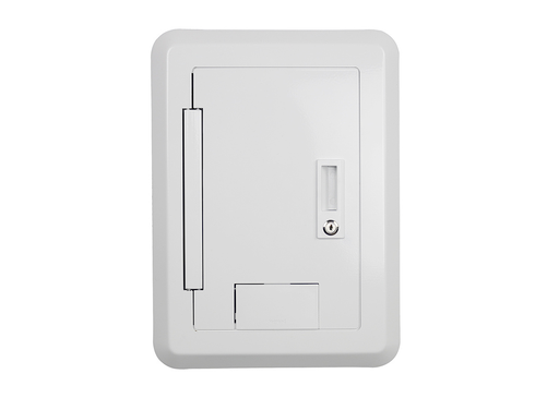 Product image for Wiremold EHWBC4-WH Evolution&#8482;-Series Black 4 Gang Hinged Wall Box Cover
