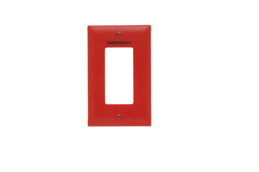 P&S TP26ERED TP DECOR EMER RED W/BK Product image for P&S TP26ERED TP DECOR EMER RED W/BK