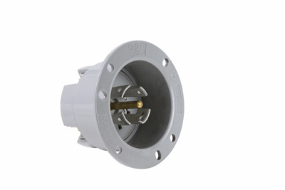 Product image for Pass & Seymour L2230-FI Locking Flanged Inlet, 30A 277/480V, 3-Phase (L22-30P)