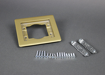 Product image for Wiremold 817TCAL-BS 1-Gang Carpet & Tile Flange, Brass